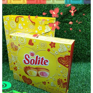Hộp bánh bông lan tròn kem vị bơ sưa &vị dâu cipcake solite kinh đô 324g