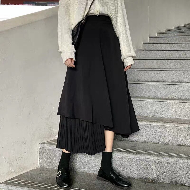 Chân váy dập li 1 bên HSU0221 | BigBuy360 - bigbuy360.vn