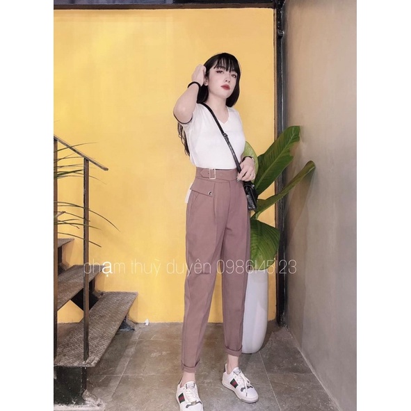 [Sale 50%] Quần Tây đai nắp túi hót