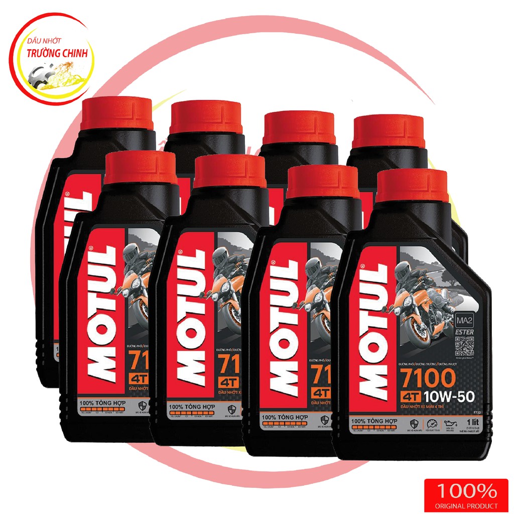 [Mã LT50 giảm 50k đơn 250k] Nhớt Motul 7100 10W50 dành cho xe số xe côn Bình 1L