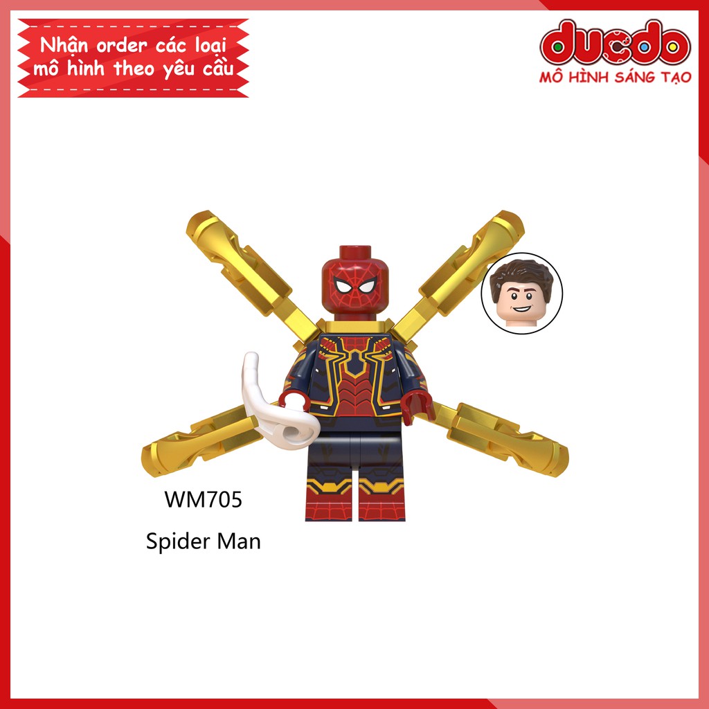 Minifigures siêu anh hùng End Game - Đồ chơi Lắp ghép Xếp hình Mô hình Mini Iron Man EndGame WM6061