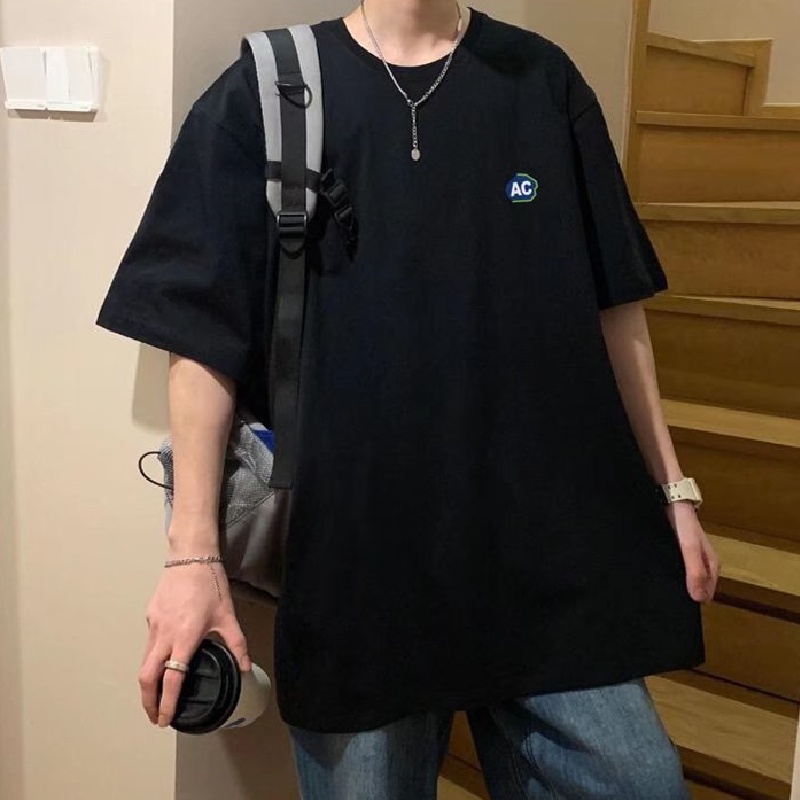 Áo Thun Tay Ngắn Size M-5XL Phong Cách Hàn Quốc Cho Nam