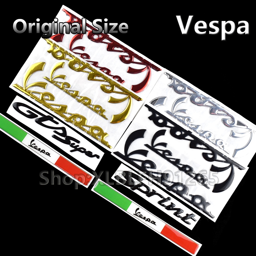 5 Cái / bộ ✷ ❈ Ý Nhãn dán xe hơi Huy hiệu Quốc huy Decal cho PIAGGIO Vespa GTS 300 LX125 LX150 125 150 tức Sprint Primavera LX LXV