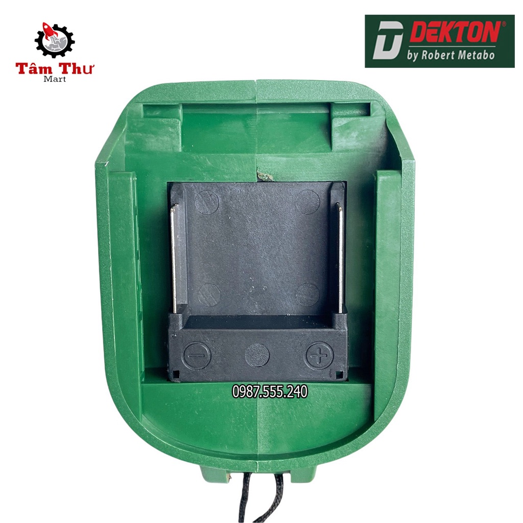 Thân máy mài dùng pin không than M21 Dekton AG100S 3 cấp tốc độ