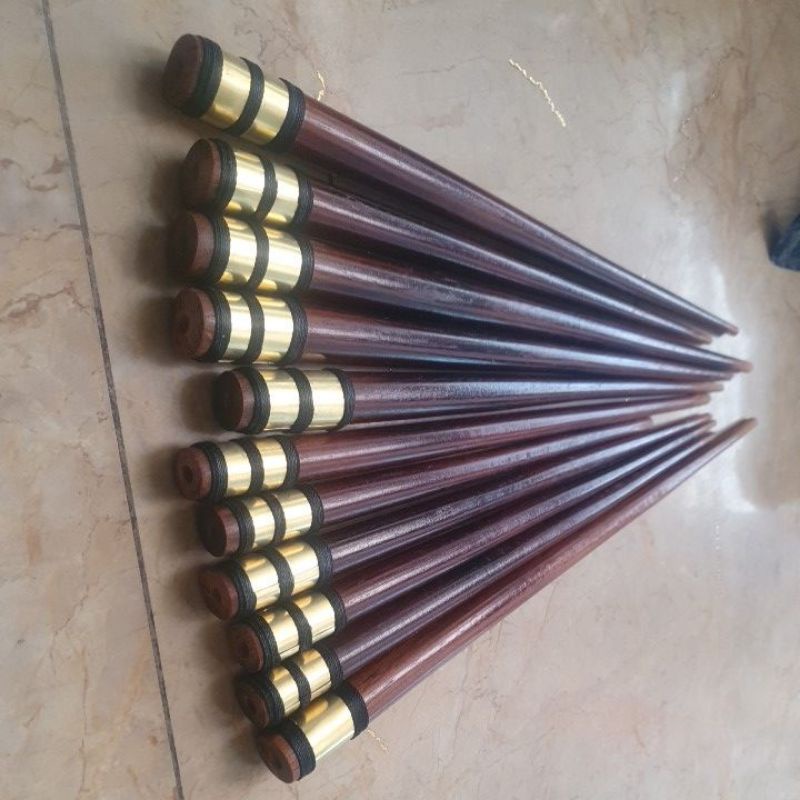Cọc sáo gỗ đai đồng