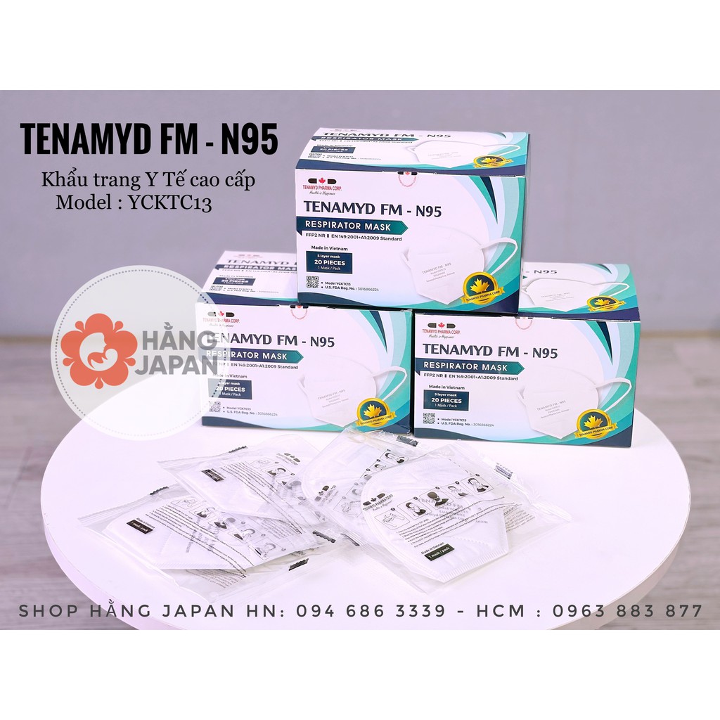 KHẨU TRANG Y TẾ TENAMYD FM N95 1 HỘP 20 CÁI