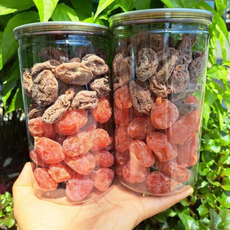 500gr Mix 2 vị : Xí Muội Thịt- Ô Mai Đào Hồng Chua Ngọt - #FREESHIP ĐƠN TỪ 50K