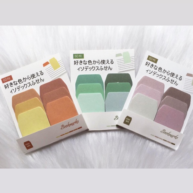 Bookmark Giấy Dán Ghi Chú - Sticky Note Màu Sắc Pastel Dễ Thương Kiểu Nhật