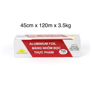 Màng nhôm (giấy bạc) Aluminium Foil 755 45cm x 120m - Hàng nhập khẩu
