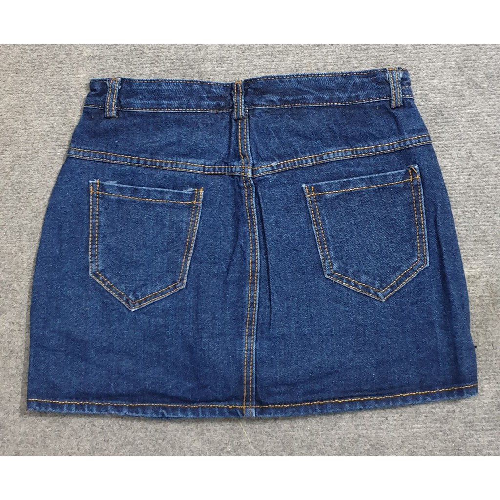 Quần váy sort jean phối nút giữa - sortYBG1000 | BigBuy360 - bigbuy360.vn