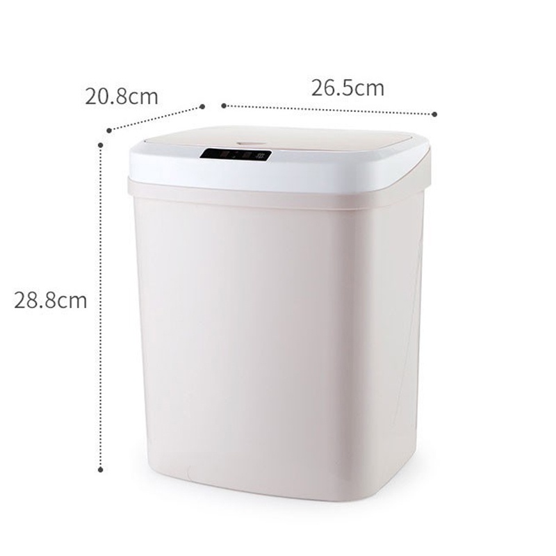 Thùng Rác Cảm Ứng Thông Minh  Thể Tích 16L Có Nắp Đóng Mở Tự Động Thùng Rác Cao Cấp_hãng chính hãng