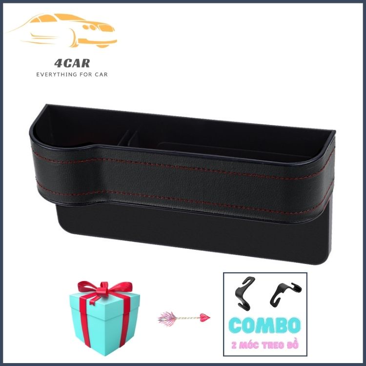 Khay Để Đồ Khe Ghế Trên Ô Tô,khay đựng cốc nước,sắp xếp đồ trên xe,thông minh - 4CAR