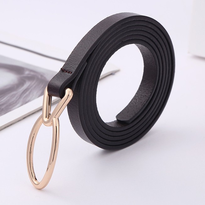 Thắt lưng , dây nịt nữ bản nhỏ 1cm , da thật thời trang