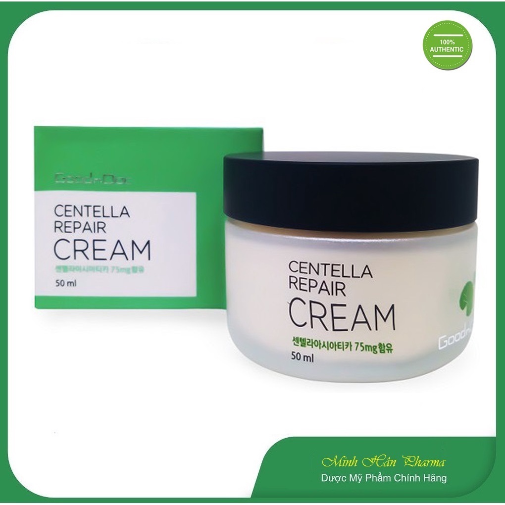 Kem Rau Má Dưỡng Ẩm Phục Hồi Giảm Thâm Nám Trắng Sáng Da Chống Lão Hóa GoodnDoc Centella Repair Cream