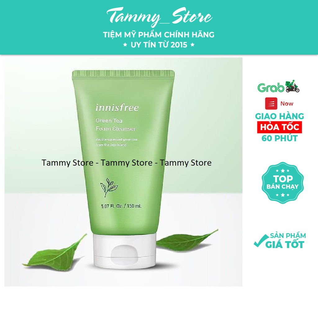 SỮA RỬA MẶT GREEN TEA CLEANSING FOAM INNISFREE