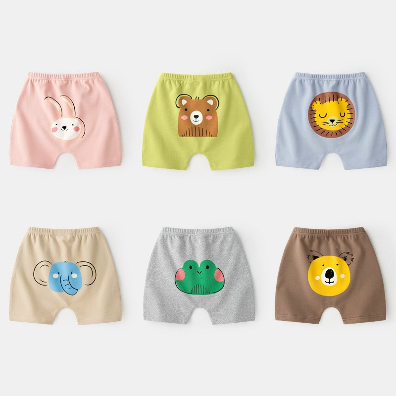 Quần đùi thun lạnh mông thú dễ thương cho bé size 6-16 kg