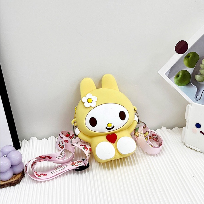 Túi Đeo Chéo Trẻ Em Mới Phim Hoạt Hình Dễ Thương Hình Thỏ Siêu Ngộ Nghĩnh Mẫu Mới