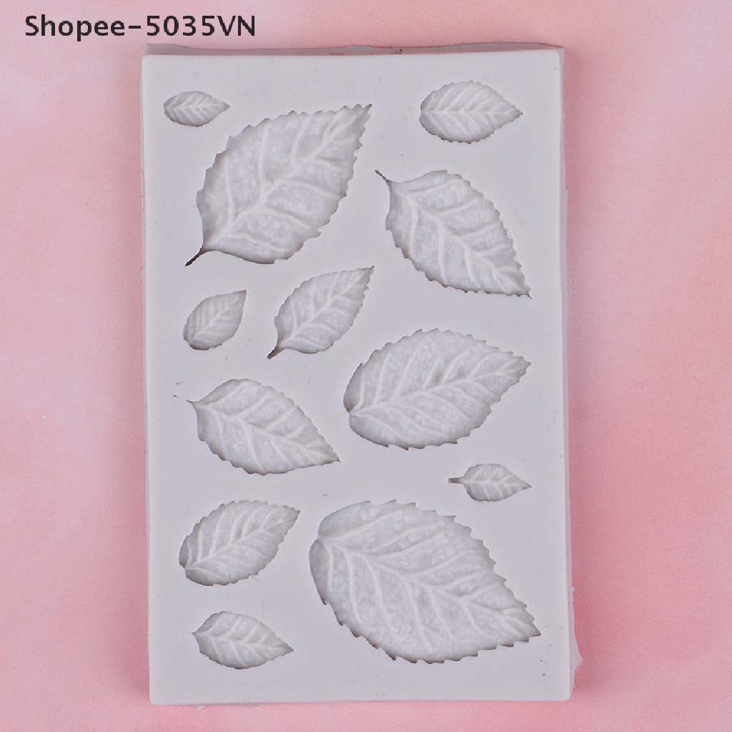 Khuôn silicone Tạo Hình Lá Hoa Hồng Làm Bánh / Xà Phòng 1.vn