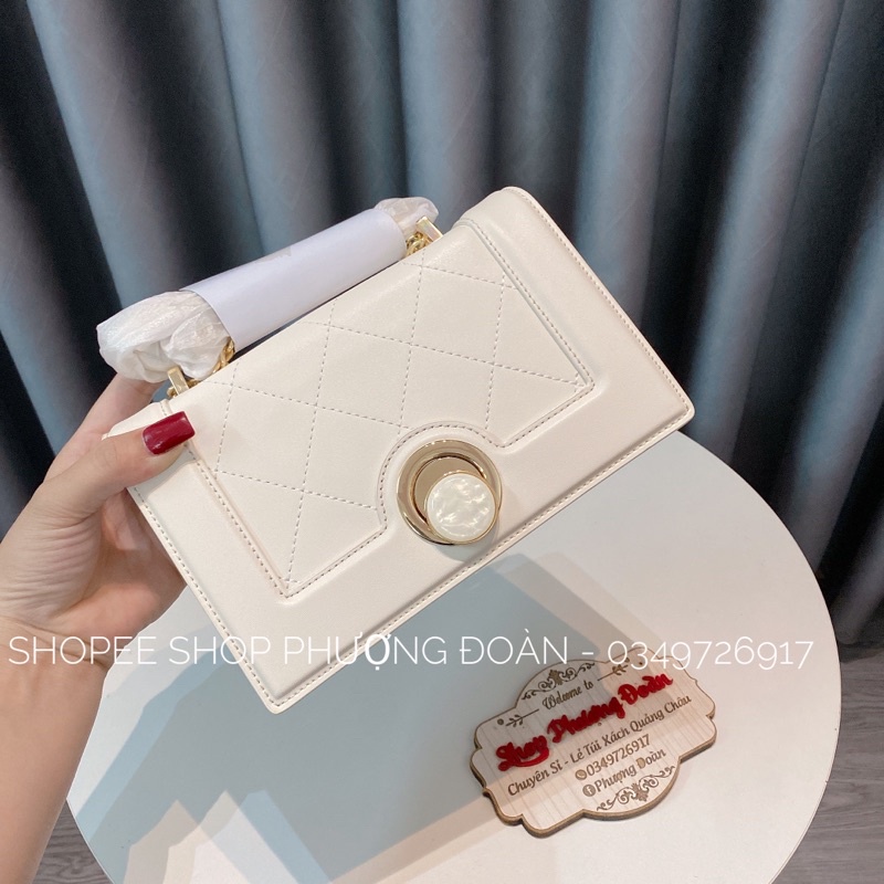 [XUẤT DƯ XỊN] Túi P khoá đá xoáy size 22cm ảnh thật