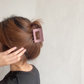 Kẹp tóc hình vuông chất liệu Acrylic phong cách Retro Hàn Quốc