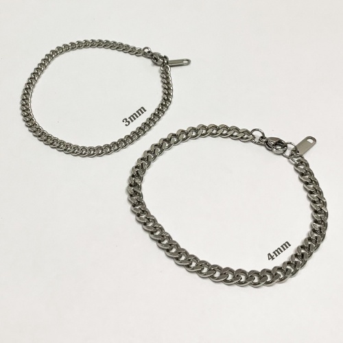 Vòng tay lắc tay thép không rỉ 304 Curb Bracelet