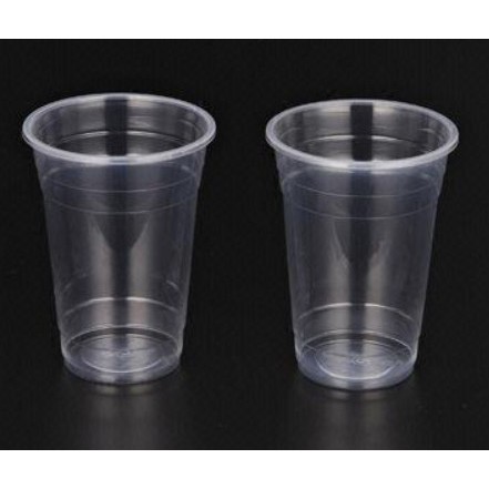 50 Cốc Nhựa PP 360ml - 500ml Dùng 1 Lần Có Nắp Loại Đẹp - Đựng Đồ Uống