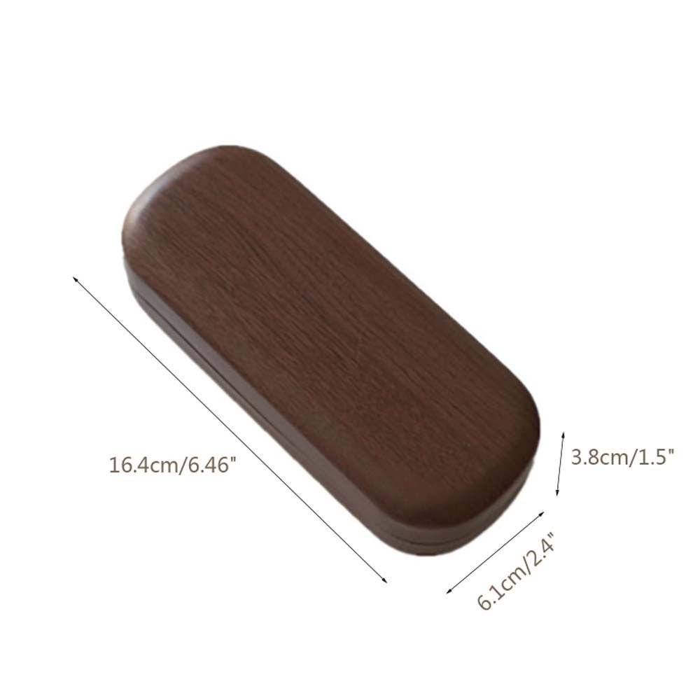 AARON1 Men Wood Grain Glasses Case Women Storage Glasses Box Glasses Container Portable Imitation Wood Grain Organizer Sunglasses Holder High Quality Retro Glasses Box/Multicolor