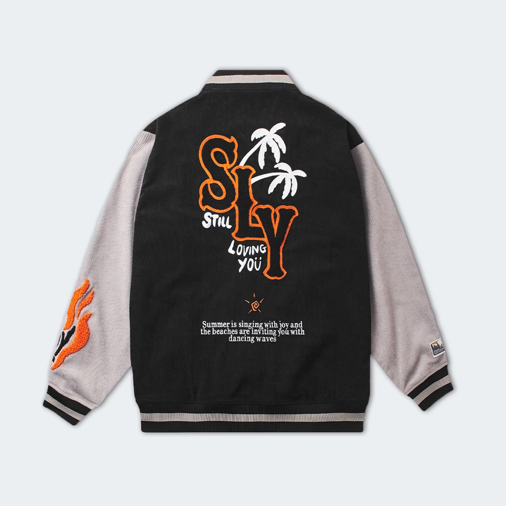 Áo Khoác SLY Varsity Coconut màu xám