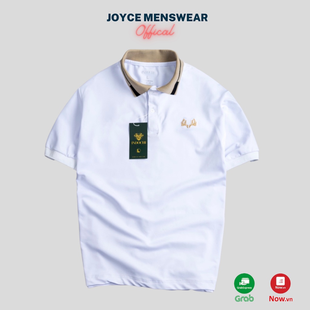 Áo Polo Nam Thêu Hươu, chất Poly Cá Sấu Dày Dặn Thoáng Mát