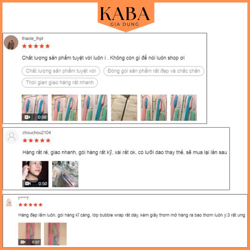 Dao cạo lông mày - Dao tỉa chân mày nhỏ xinh tiện ích KABA