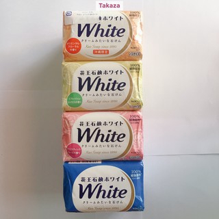 Xà bông tắm trắng da KAO white 130g đủ mùi