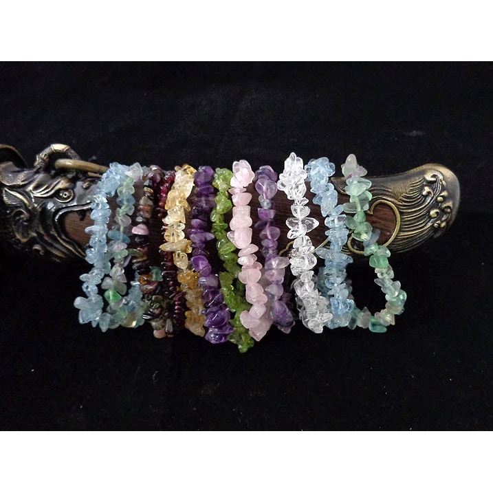 Vòng Tay Đá Pha Lê Tourmaline Aquamarine Garnet Tươi Mới Nhiều Màu Sắc Tùy Chọn