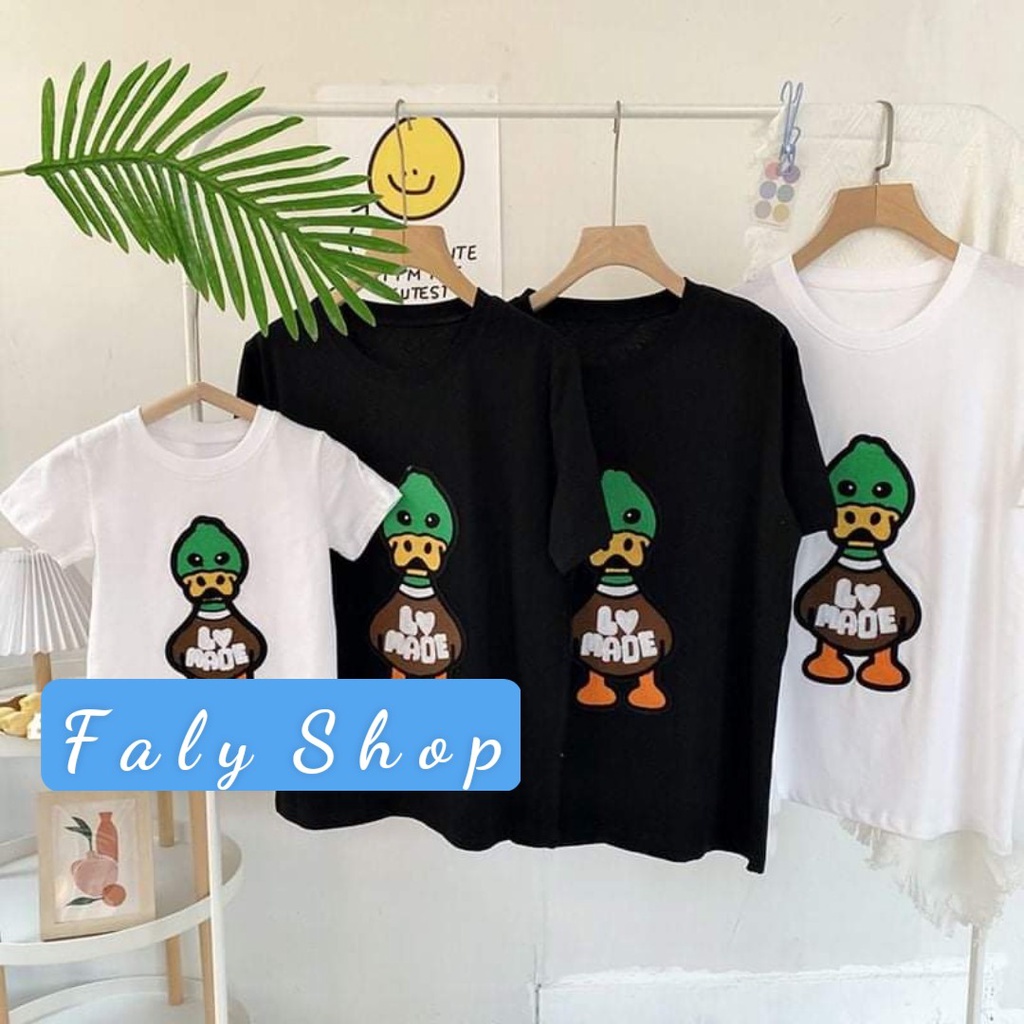 áo thun gia đình mẫu vịt xanh hot 2022.Familystore