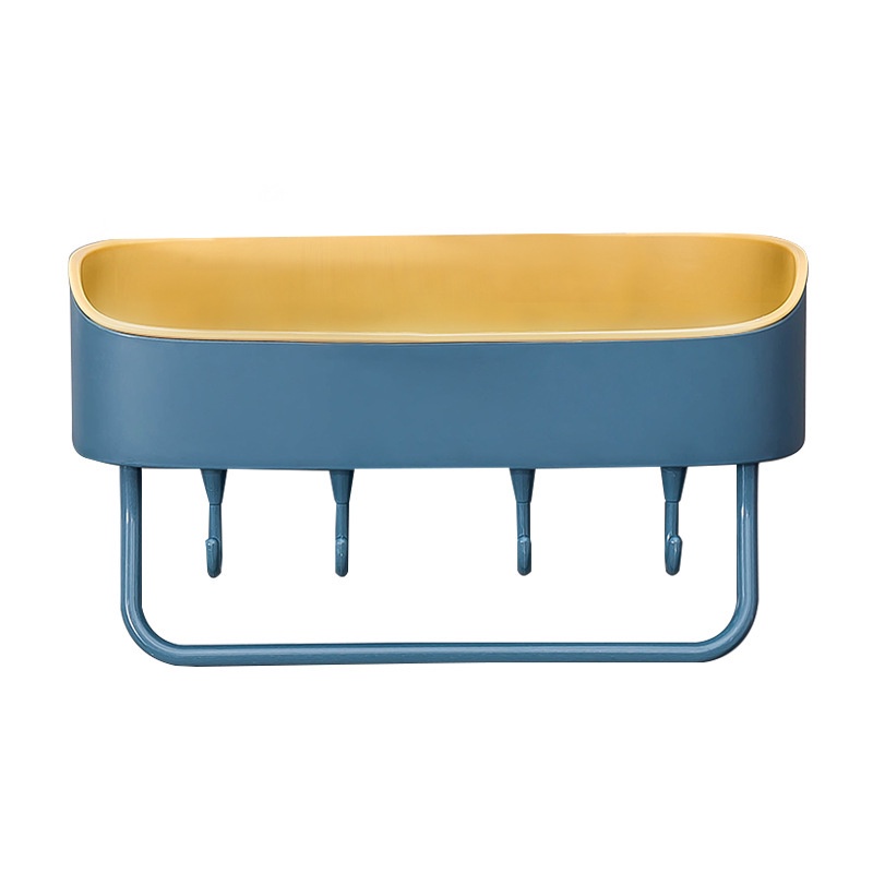 Kệ Nhà Tắm Dán Tường Thông Minh nhựa 2 lớp chắc chắn - Kệ để đồ nhà tắm, bếp