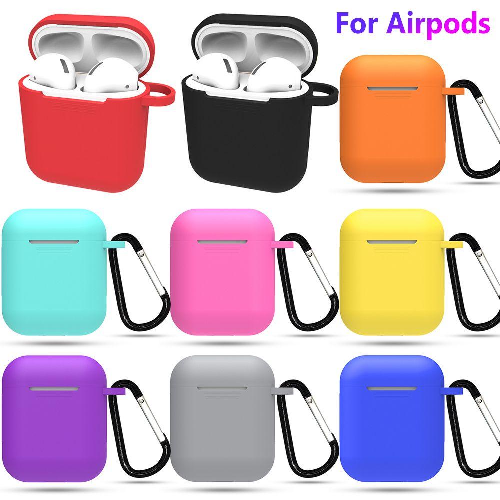 BTLIMER Hộp Silicone Bảo Vệ Chống Sốc Cho Tai Nghe Apple AirPods
