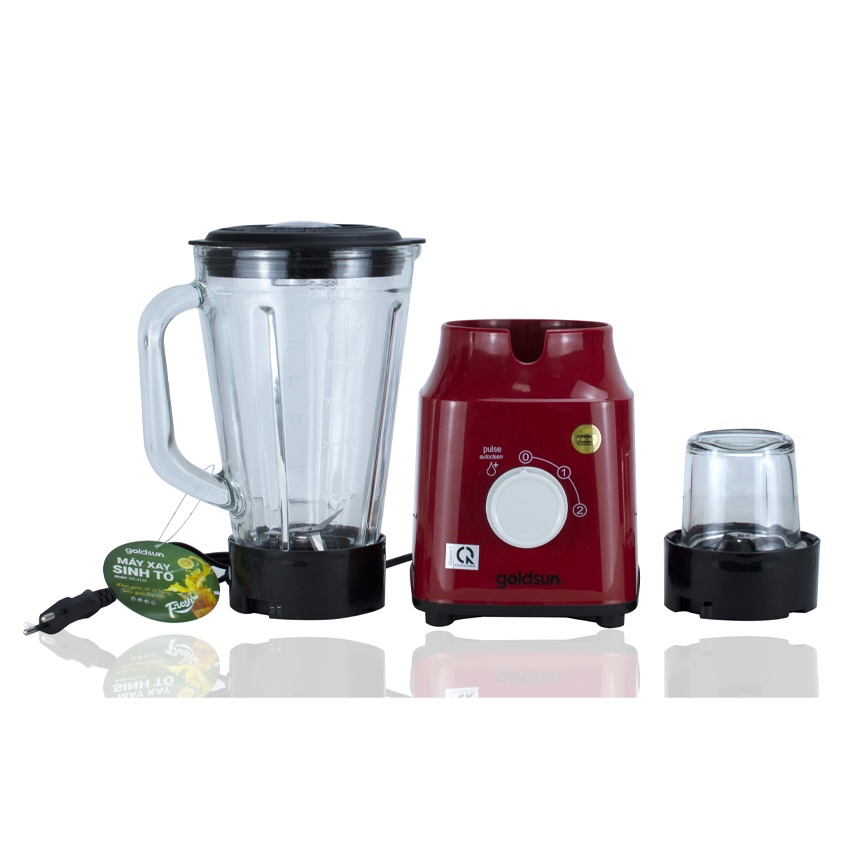 Máy xay sinh tố Goldsun GBL4102 1,5 lít , 2 chế độ xay, lưỡi dao 4 cánh, 2 cối xay - 1 đổi 1 7 ngày , bảo hàng 12 tháng