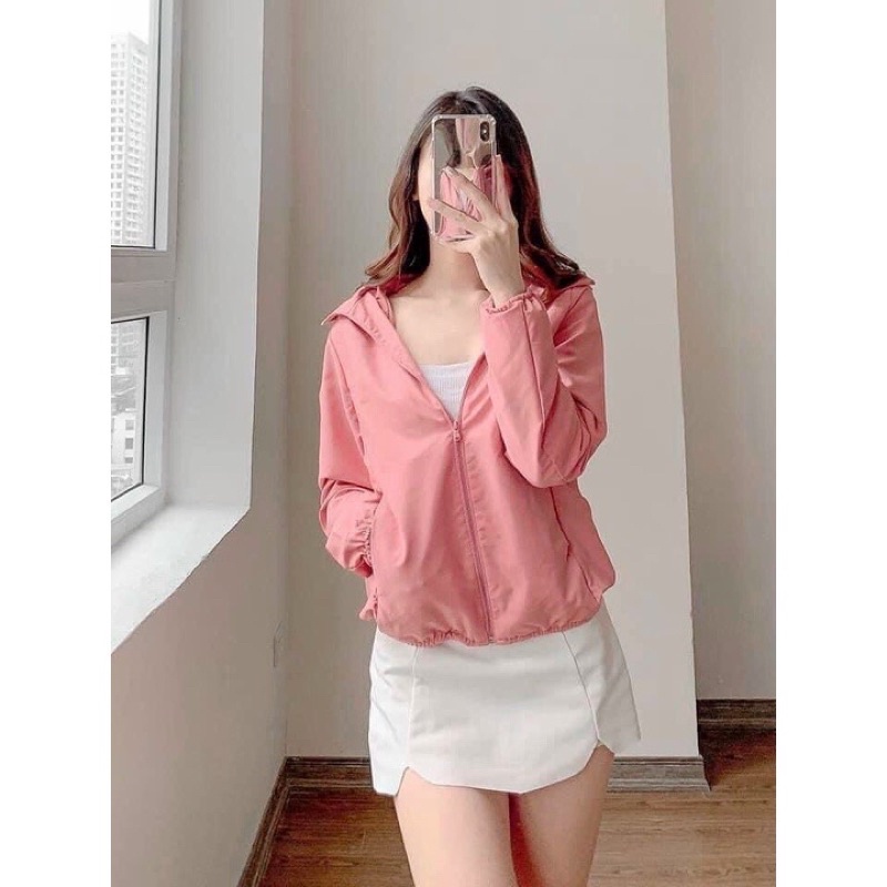 Áo gió lót lưới cho bạn nữ CHIPXINHXK chống gió, chống nắng