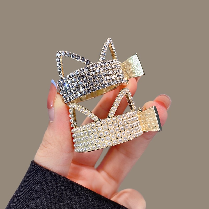 Mới Kẹp Tóc Hình Tai Mèo Đính Đá Thời Trang Cho Nữ