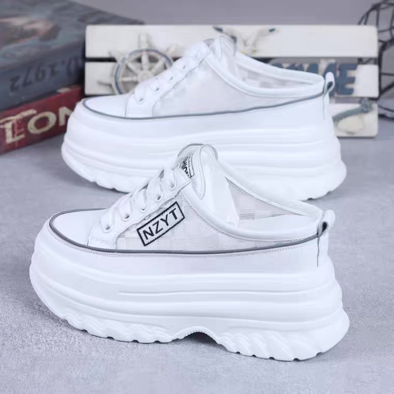 Giày sục thể thao đế bánh mì 10cm⚡️Andu Store⚡️ Giày đế xuồng nữ