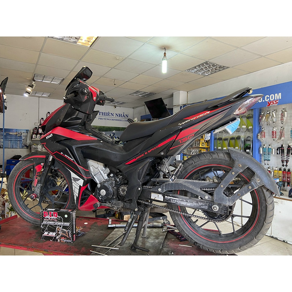 Nhông sên dĩa DID xe Winner X/150 sên đen (sên 10 ly) 428HDS-120L, 15T-44T
