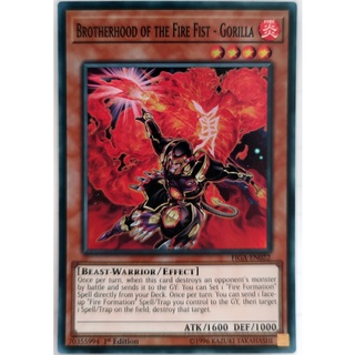 [Thẻ Yugioh] Brotherhood of the Fire Fist - Gorilla |EN| Super Rare