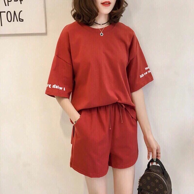 Bộ nữ da cá form rộng