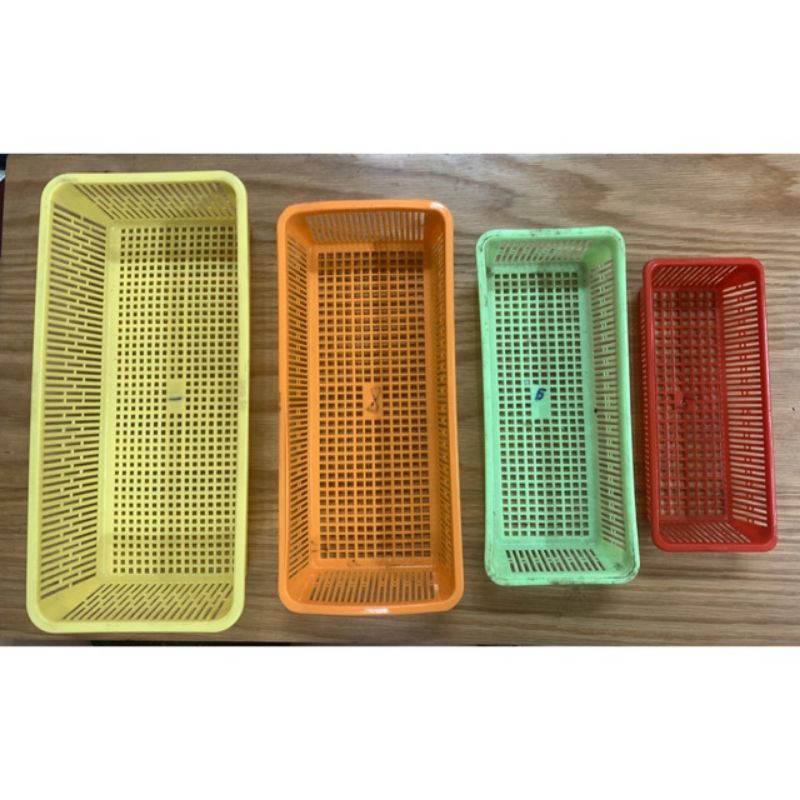 Rổ Nhựa Hình Chữ Nhật (4 Size)