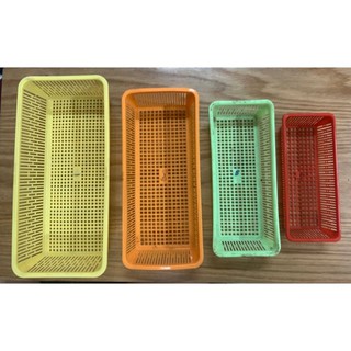 Rổ Nhựa Hình Chữ Nhật (4 Size)