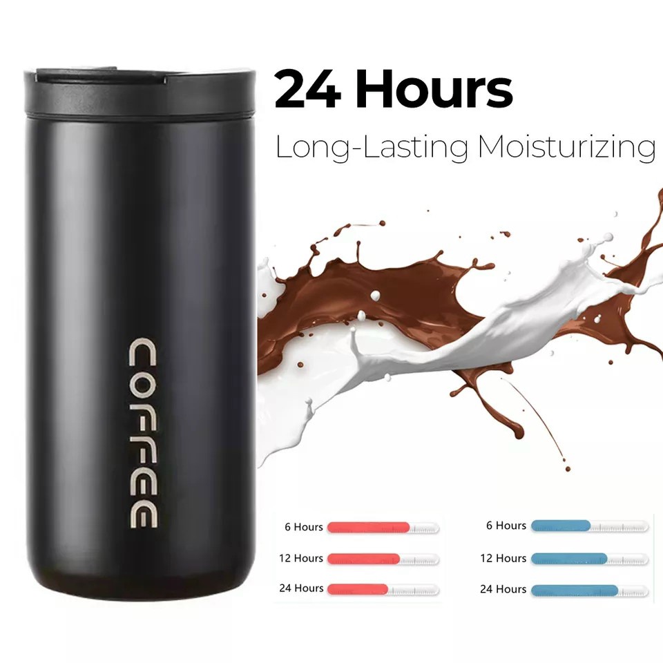 Cốc Giữ Nhiệt COFFEE Ly Giữ Nhiệt Inox 304 Chống Đổ Đựng Nước Nóng Nước Lạnh Giữ Nhiệt An Toàn Sức Khỏe