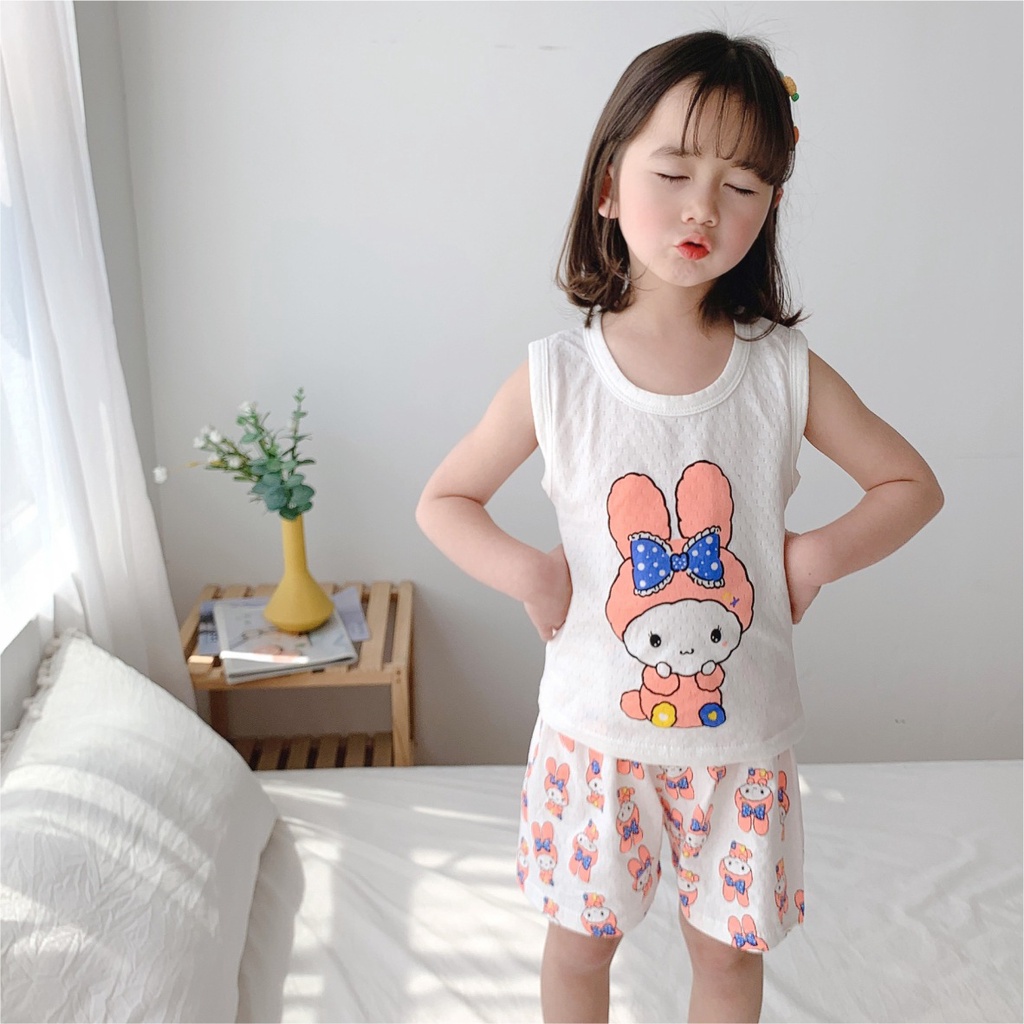 Bộ Cộc Tay Bé Gái - Đồ Bộ Bé Trai Mùa Hè