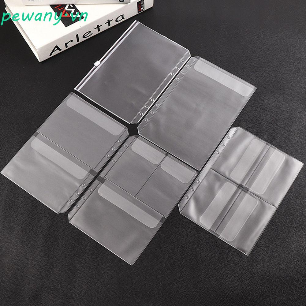 Túi Đựng Tài Liệu / Nhật Ký Bằng PVC 6 Lỗ Có Khóa Kéo Tiện Dụng