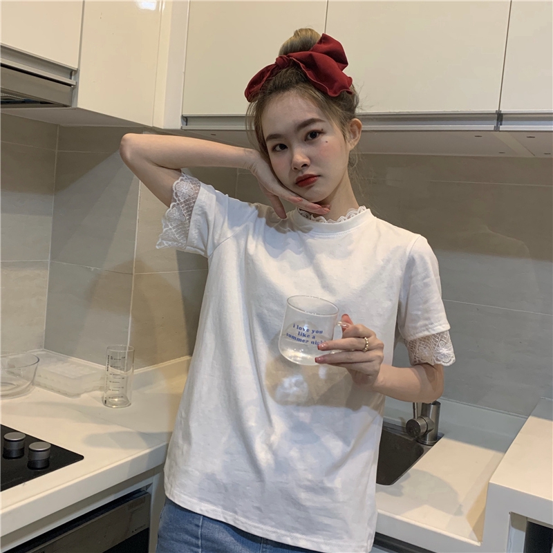 Áo Thun Tay Ngắn Dáng Rộng Phong Cách Hàn Quốc Cho Nữ