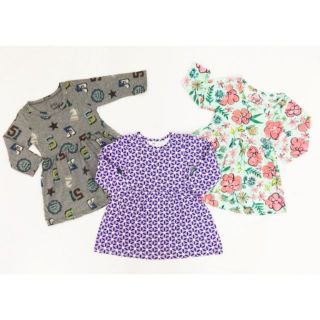 Combo 3 đầm tay dài cho bé gái 8-24kg