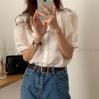 Áo Sơ Mi Trắng Tay Ngắn Công Sở